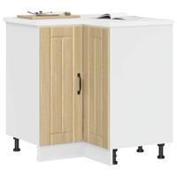 Keuken hoekonderkast Lucca bewerkt hout sonoma eikenkleurig