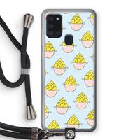 Citroenen: Samsung Galaxy A21s Transparant Hoesje met koord