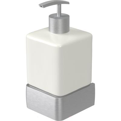 Zeepdispenser Haceka Aline | Wandmontage | Aluminium | Geborsteld aluminium