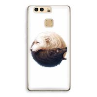 Yin Yang Wolves: Huawei P9 Transparant Hoesje