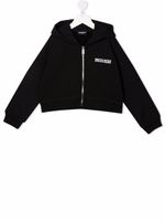DSQUARED2 KIDS hoodie à logo imprimé - Noir