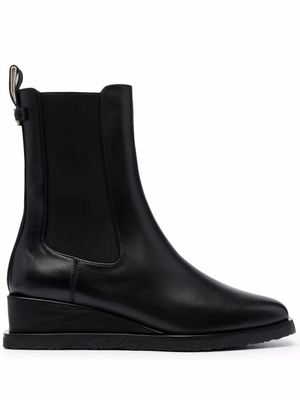 Ferragamo bottines à semelle compensée - Noir
