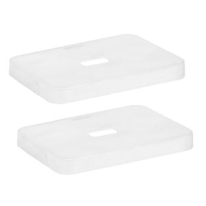 Set van 2x stuks deksels transparant voor Sunware opbergbox van 9/13/18/25 liter Sigma serie - Opbergbox