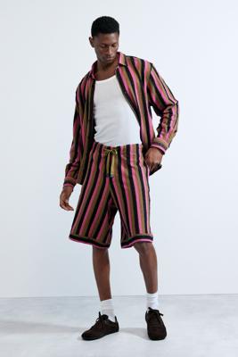 bermudashort met strepen - RED - L bermudashort met strepen - RED - L