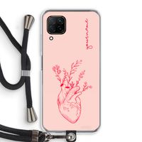 Blooming Heart: Huawei P40 Lite Transparant Hoesje met koord