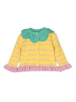 Stella McCartney Kids cardigan en maille intarsia - Jaune - thumbnail