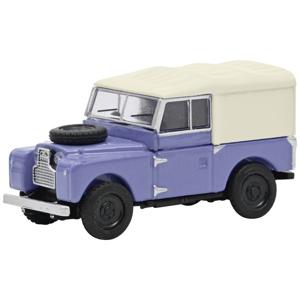 Schuco 452670100 H0 Auto Land Rover 88 blauw met witte softtop