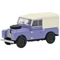 Schuco 452670100 H0 Auto Land Rover 88 blauw met witte softtop - thumbnail