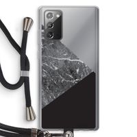 Combinatie marmer: Samsung Galaxy Note 20 / Note 20 5G Transparant Hoesje met koord