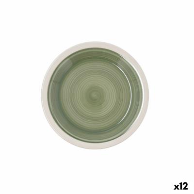 Dessertbord Quid Calypso Groen Keramisch Ø 19 cm (12 Stuks)
