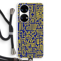 Majorelle Blue Print: Huawei P50 Transparant Hoesje met koord