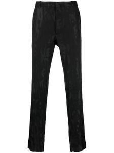 Alexander McQueen pantalon de costume à logo graffiti en jacquard - Noir