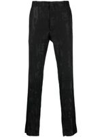Alexander McQueen pantalon de costume à logo graffiti en jacquard - Noir