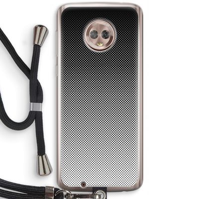 Musketon Halftone: Motorola Moto G6 Transparant Hoesje met koord