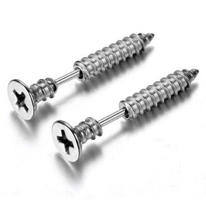 LGT Jewels Schroef oorbellen Zilver