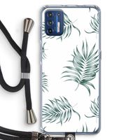 Simple leaves: Motorola Moto G9 Plus Transparant Hoesje met koord