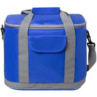 Grote koeltas draagtas/schoudertas - blauw - 37 x 29 x 21 cm - 22 liter - Koeltassen