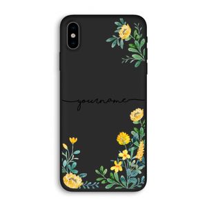 Gele bloemen: iPhone XS Biologisch afbreekbaar hoesje