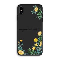 Gele bloemen: iPhone XS Biologisch afbreekbaar hoesje