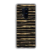 Gouden strepen: OnePlus 8 Pro Transparant Hoesje