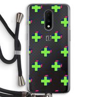 8-bit N°10: OnePlus 7 Transparant Hoesje met koord