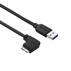 StarTech.com Slanke Micro USB 3.0 kabel haaks naar links 1m