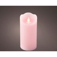 Overige Merken Led waving kaars 15x7.5 cm roze