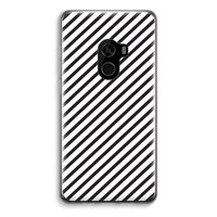 Strepen zwart-wit: Xiaomi Mi Mix 2 Transparant Hoesje