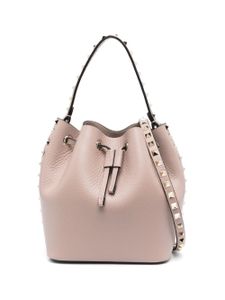 Valentino Garavani sac seau en cuir à ornements Rockstud - Rose