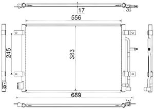 Condensor, airconditioning AC812000S