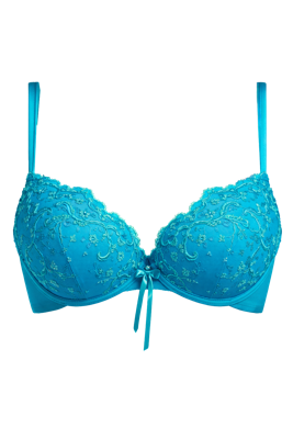 AMBRA Oil Push-Up BH met INGEBOUWDE olie-pads LAGUNA blauw 0346