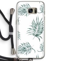 Simple leaves: Samsung Galaxy S7 Edge Transparant Hoesje met koord