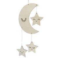 Baby kamer kleuterschool ster maan houten decoratie type: Special Board (maan)
