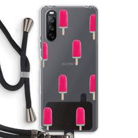 Waterijsje: Sony Sony Xperia 10 III Transparant Hoesje met koord
