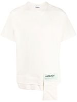 AMBUSH t-shirt à poche à la taille - Blanc