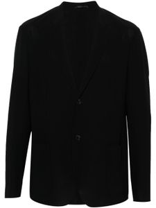 Giorgio Armani blazer à simple boutonnage - Bleu