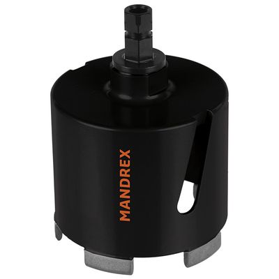 Diamant Dozenboor 68mm Mandrex ConcreteXdry 60mm diep met Quick Adapter