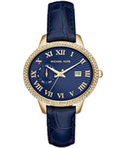 Horlogeband Michael Kors MK2429 Leder Blauw 18mm