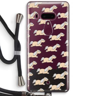 Ponys: HTC U12+ Transparant Hoesje met koord