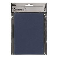 Creativ Company Enveloppen, afmeting envelop 11,5x16 cm, 110 gr, blauw, 10 stuk/ 1 doos