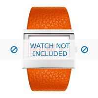 Horlogeband Dolce & Gabbana 3719240404 Leder Oranje 35mm - thumbnail