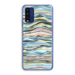 Watercolor Agate: Xiaomi Redmi 9T Transparant Hoesje