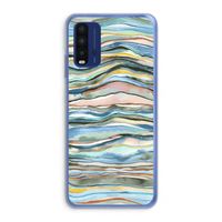 Watercolor Agate: Xiaomi Redmi 9T Transparant Hoesje