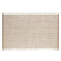 Rechthoekige placemat uni lichtbruin jute 45 x 30 cm