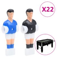 VidaXL Tafelvoetbalspelers voor 12,7 mm staaf 22 st