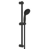 GROHE Vitalio Start 100 Glijstangset - 60cm - rond handdouche - 2 straalsoorten - gladde doucheslang - mat zwart 279482430