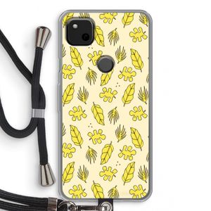 Herfst: Pixel 4a Transparant Hoesje met koord