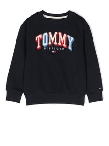 Tommy Hilfiger Junior sweat à logo brodé - Bleu