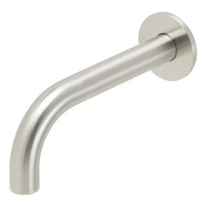 Wiesbaden Caral inbouw uitloop 20 cm messing rvs look