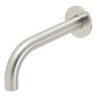 Wiesbaden Caral inbouw uitloop 20 cm messing rvs look